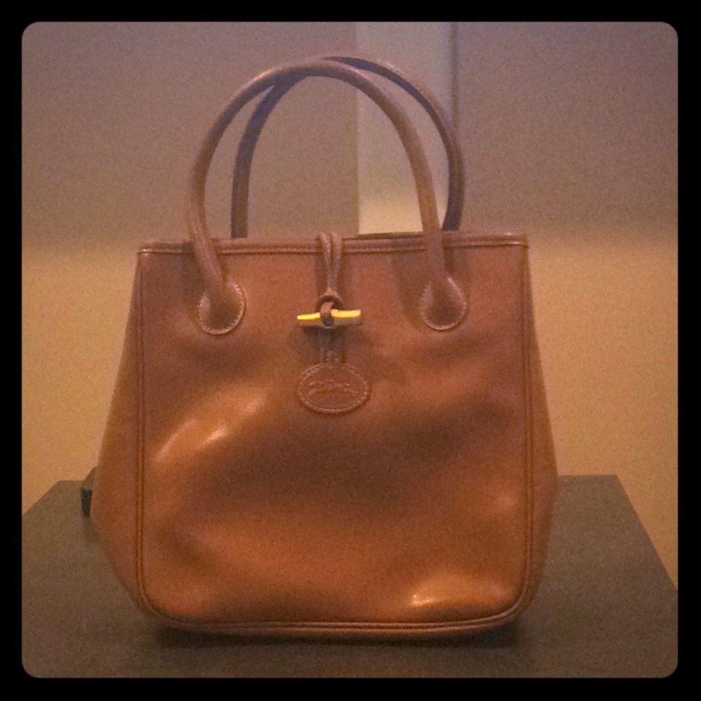 Vintage Longchamp leather handbag